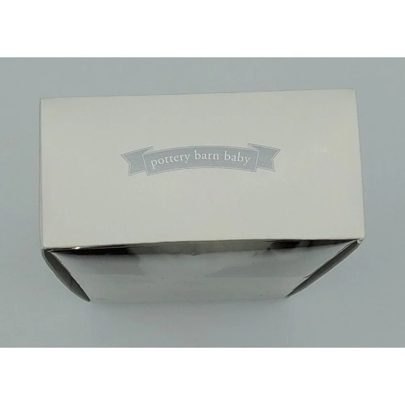 Pottery Barn Kids Baby Plush Stuffed White Lamb Sheep Pacifier Holder 6" NEW - Picture 4 of 7